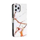 For iPhone 12 Pro Max Painted Pattern Horizontal Flip Leather Case with Holder & Card Slots & Photo Frame(Platinum Marble) - 3