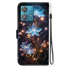 For Motorola Edge 40 Neo Crystal Texture Colored Drawing Leather Phone Case(Little Lantern Flower) - 3