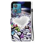 For Motorola Edge 40 Neo Crystal Texture Colored Drawing Leather Phone Case(Heart Shaped) - 3