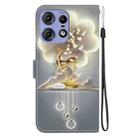 For Motorola Edge 50 Pro Crystal Texture Colored Drawing Leather Phone Case(Sika Deer) - 3