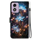 For Motorola Moto G04s / E14 Crystal Texture Colored Drawing Leather Phone Case(Little Lantern Flower) - 3