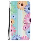 For Motorola Moto G84 Crystal Texture Colored Drawing Leather Phone Case(Sunflowers) - 2
