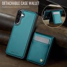 For Samsung Galaxy A26 5G JEEHOOD J06 British Style RFID MagSafe Card Bag PU Phone Case(Green) - 2