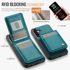 For Samsung Galaxy A26 5G JEEHOOD J06 British Style RFID MagSafe Card Bag PU Phone Case(Green) - 3
