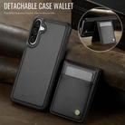 For Samsung Galaxy A56 5G JEEHOOD J06 British Style RFID MagSafe Card Bag PU Phone Case(Black) - 2