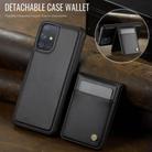 For Samsung Galaxy A51 4G JEEHOOD J06 British Style RFID MagSafe Card Bag PU Phone Case(Black) - 2