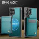 For Samsung Galaxy S23 Ultra 5G JEEHOOD J06 British Style RFID MagSafe Card Bag PU Phone Case(Green) - 2