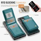 For Samsung Galaxy S23 Ultra 5G JEEHOOD J06 British Style RFID MagSafe Card Bag PU Phone Case(Green) - 3