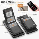 For Samsung Galaxy S23 Ultra 5G JEEHOOD J06 British Style RFID MagSafe Card Bag PU Phone Case(Black) - 3