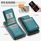 For Samsung Galaxy S25 5G JEEHOOD J06 British Style RFID MagSafe Card Bag PU Phone Case(Green) - 3