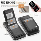 For Samsung Galaxy S24+ 5G JEEHOOD J06 British Style RFID MagSafe Card Bag PU Phone Case(Black) - 3