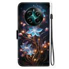 For Realme 12+ Crystal Texture Colored Drawing Leather Phone Case(Little Lantern Flower) - 3