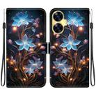 For Realme C55 / Narzo N55 Crystal Texture Colored Drawing Leather Phone Case(Little Lantern Flower) - 1
