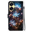For Realme C55 / Narzo N55 Crystal Texture Colored Drawing Leather Phone Case(Little Lantern Flower) - 3