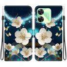 For Realme C61 / C63 / Note 60 Crystal Texture Colored Drawing Leather Phone Case(Magnolia) - 1