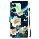 For Realme C61 / C63 / Note 60 Crystal Texture Colored Drawing Leather Phone Case(Magnolia) - 3