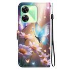 For Realme C61 / C63 / Note 60 Crystal Texture Colored Drawing Leather Phone Case(Butterfly Love Flower) - 3