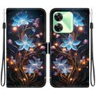 For Realme C61 / C63 / Note 60 Crystal Texture Colored Drawing Leather Phone Case(Little Lantern Flower) - 1