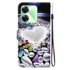 For Realme C61 / C63 / Note 60 Crystal Texture Colored Drawing Leather Phone Case(Heart Shaped) - 3