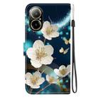 For Realme C67 4G Global Crystal Texture Colored Drawing Leather Phone Case(Magnolia) - 3