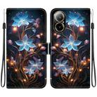 For Realme C67 4G Global Crystal Texture Colored Drawing Leather Phone Case(Little Lantern Flower) - 1