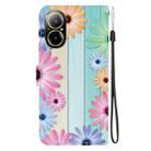 For Realme C67 4G Global Crystal Texture Colored Drawing Leather Phone Case(Sunflowers) - 3