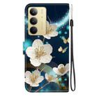 For Realme C75 Crystal Texture Colored Drawing Leather Phone Case(Magnolia) - 3