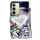 For Realme C75 Crystal Texture Colored Drawing Leather Phone Case(Heart Shaped) - 3