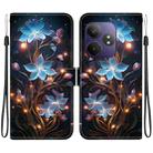 For Realme GT Neo6 SE / GT 6T Crystal Texture Colored Drawing Leather Phone Case(Little Lantern Flower) - 1