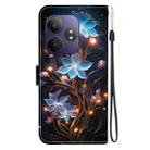 For Realme GT Neo6 SE / GT 6T Crystal Texture Colored Drawing Leather Phone Case(Little Lantern Flower) - 3