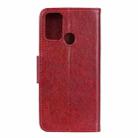 For Samsung Galaxy A21s Nappa Texture Horizontal Flip Leather Case with Holder & Card Slots & Wallet(Red) - 3