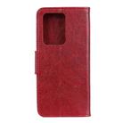 For Samsung Galaxy S20 Ultra Nappa Texture Horizontal Flip Leather Case with Holder & Card Slots & Wallet(Red) - 3