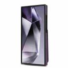 For Samsung Galaxy S25 Ultra 5G Skin Feel Detachable Card Bag Magsafe Phone Case(Purple) - 3