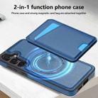 For Samsung Galaxy S24 FE 5G Skin Feel Detachable Card Bag Magsafe Phone Case(Blue) - 2