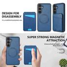 For Samsung Galaxy S24 FE 5G Skin Feel Detachable Card Bag Magsafe Phone Case(Blue) - 3