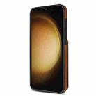 For Samsung Galaxy S23+ 5G Skin Feel Detachable Card Bag Magsafe Phone Case(Brown) - 3