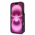 For iPhone 16 Skin Feel Detachable Card Bag Magsafe Phone Case(Purple) - 3