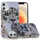 For iPhone 12 mini Painted Pattern TPU Protective Case(Leopard Head) - 1