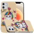 For iPhone 12 mini Painted Pattern TPU Protective Case(Unicorn) - 1