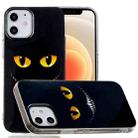 For iPhone 12 mini Painted Pattern TPU Protective Case(Eyes Teeth) - 1