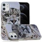 For iPhone 12 / 12 Pro Painted Pattern TPU Protective Case(Leopard Head) - 1