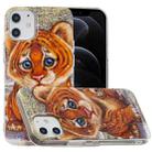 For iPhone 12 / 12 Pro Painted Pattern TPU Protective Case(Tiger) - 1