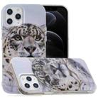 For iPhone 12 / 12 Pro Painted Pattern TPU Protective Case(Leopard Head) - 1