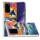 For Samsung Galaxy Note20 Ultra Painted Pattern TPU Protective Case(Sunset Dolphin) - 1