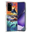 For Samsung Galaxy Note20 Ultra Painted Pattern TPU Protective Case(Sunset Dolphin) - 2