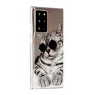 For Samsung Galaxy Note20 Ultra Painted Pattern TPU Protective Case(Glasses Cat) - 3