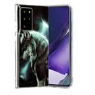 For Samsung Galaxy Note20 Ultra Painted Pattern TPU Protective Case(Night Sky Wolf) - 2