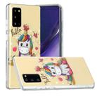 For Samsung Galaxy Note20 Painted Pattern TPU Protective Case(Unicorn) - 1