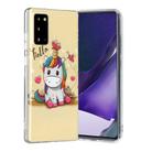 For Samsung Galaxy Note20 Painted Pattern TPU Protective Case(Unicorn) - 2