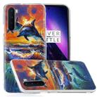 For OnePlus Nord Painted Pattern TPU Protective Case(Sunset Dolphin) - 1